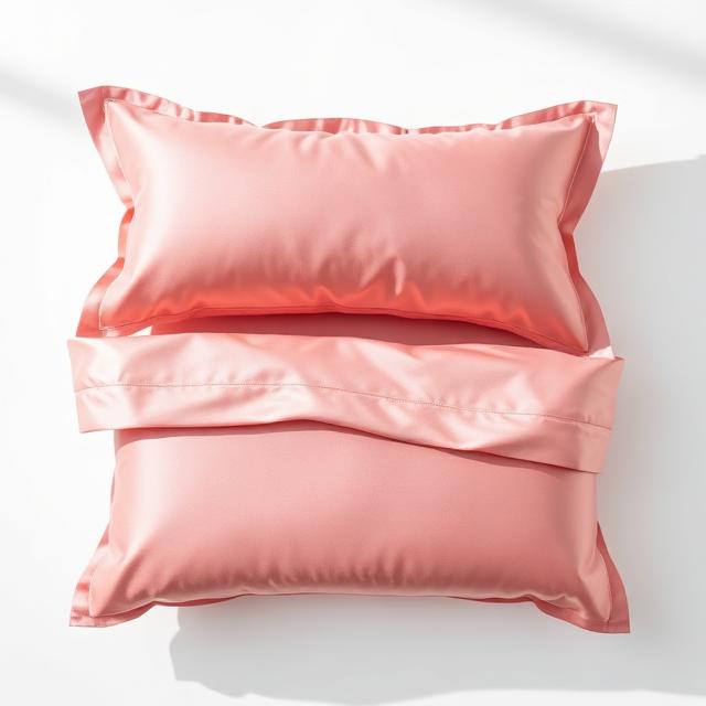 Zestaw Poszewek Satynowych - Brudny Róż